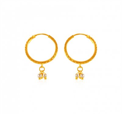 22 Karat Gold  Hoop Earrings ( Hoop Earrings )