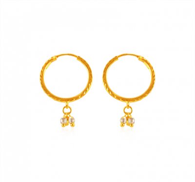 22 Karat Gold  Hoop Earrings ( Hoop Earrings )