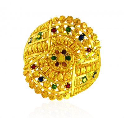 22KT Gold Traditional Ring ( Ladies Gold Ring )