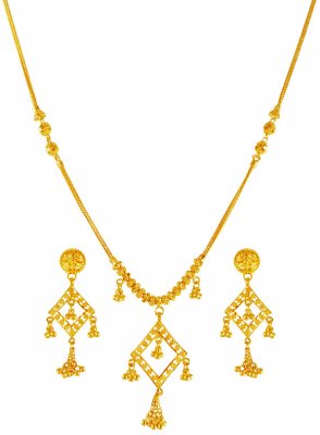 22 kt Gold Necklace Set ( Light Sets )