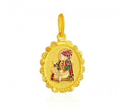 Swami Narayan Jee Gold Pendant ( Ganesh, Laxmi and other God Pendants )