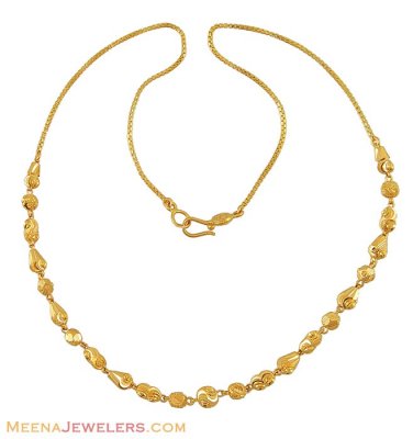 22K Gold Ball Chain ( 22Kt Gold Fancy Chains )