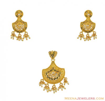 22Kt Gold Pendant Set ( Gold Pendant Sets )