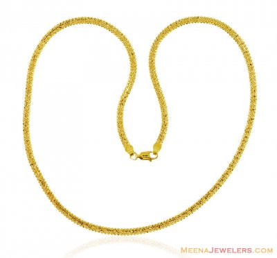 22K Gold Flat Chain ( Plain Gold Chains )