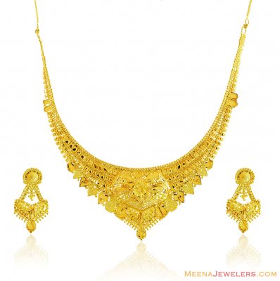 22k Gold Necklace Set ( 22 Kt Gold Sets )