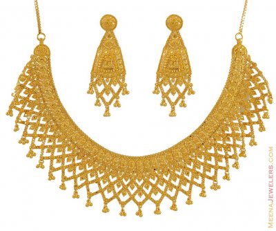 22 Karat Gold Necklace Set ( 22 Kt Gold Sets )