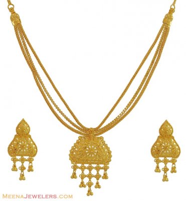 Gold Layered Necklace Set ( Light Sets )