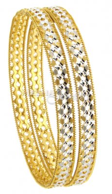 22 Kt Gold Two Tone Bangles ( Two Tone Bangles )