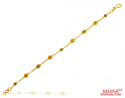 22 Karat Gold Beads Bracelet ( Ladies Bracelets )