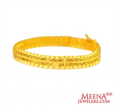 22 Kt Gold Mens Bracelet ( Men`s Bracelets )