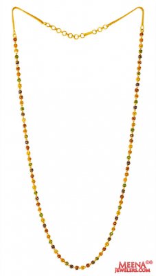 22K Gold Meenakari Chain ( 22Kt Long Chains (Ladies) )