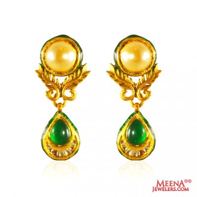  22 Karat Gold Jhumkhi Earrings ( Exquisite Earrings )