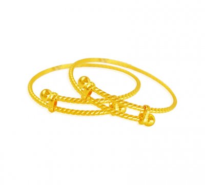 22kt Gold Adjustable Kids Bangels ( Baby Bangles )