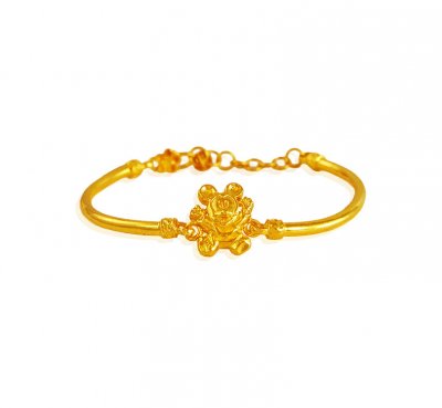 22Kt Gold Kids Bangle Bracelet ( 22Kt Baby Bracelets )