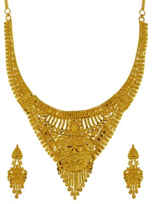 22 Karat Gold Necklace Set ( 22 Kt Gold Sets )