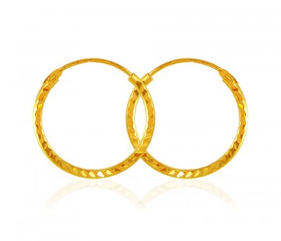 22K Gold Hoop Earrings ( Hoop Earrings )