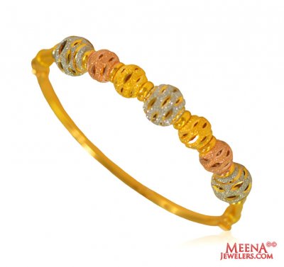 22 Karat Gold Three Tone Kada ( Kadas )