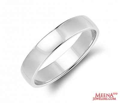 18 Kt White Gold Wedding Band ( Wedding Bands )