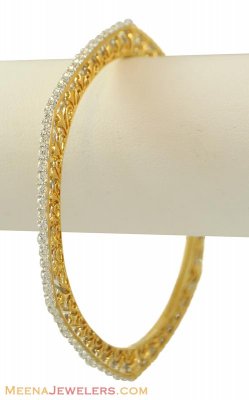 Hexagon Shaped Diamond Bracelet ( Diamond Bangles )