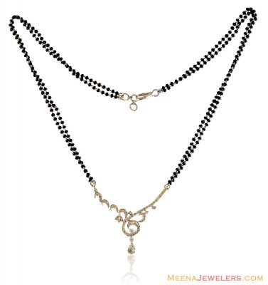 18k Designer Diamond Mangalsutra ( Diamond MangalSutras )