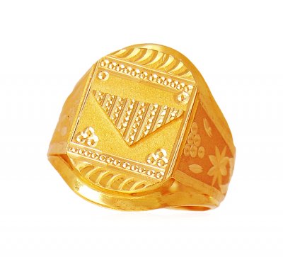 22k Mens Ring ( Mens Gold Ring )