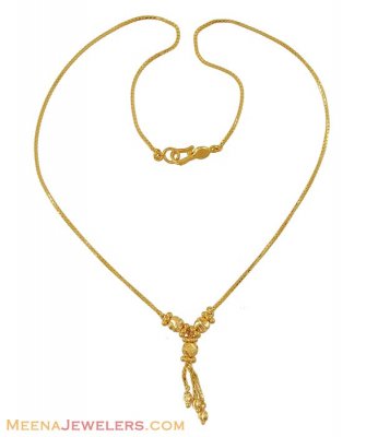 Yellow Gold Dokia Chain ( 22Kt Gold Fancy Chains )