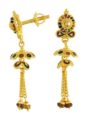 Gold Fancy Earrings ( 22Kt Gold Fancy Earrings )