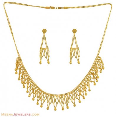 22K Gold Light Necklace Set ( Light Sets )