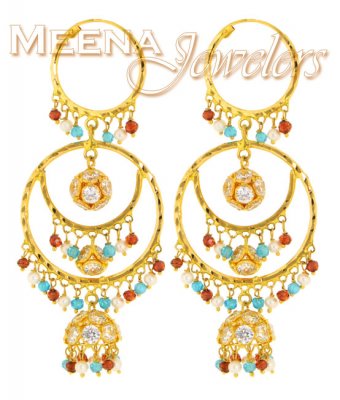 22Kt Gold Exquisite Earrings ( Exquisite Earrings )