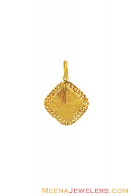 21K Diamond Shaped Pendant ( Fancy Pendants )