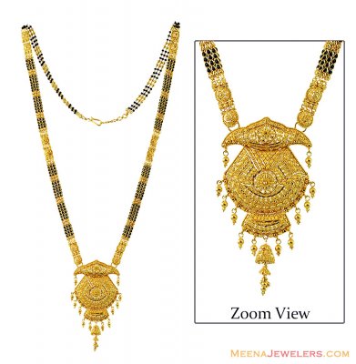 Long Filigree 22K Gold Mangalsutra ( MangalSutras )