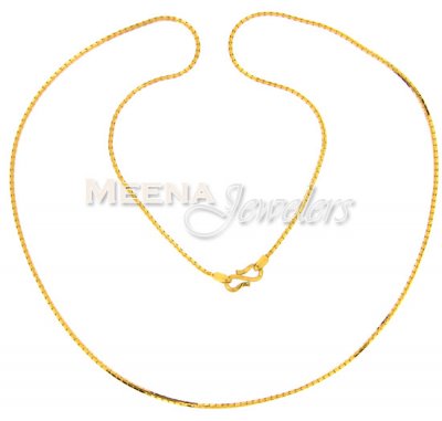 22Kt Gold Chain (Plain) ( Plain Gold Chains )