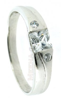 18Kt White Gold Ladies Ring ( Ladies White Gold Rings )