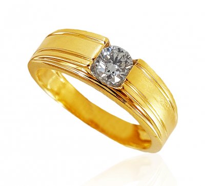 18Kt Yellow Gold Diamond Ring  ( Diamond Rings )