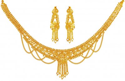 22K Gold Light Necklace Set ( Light Sets )