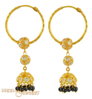  22 Karat Gold Hoop Earrings ( Hoop Earrings )