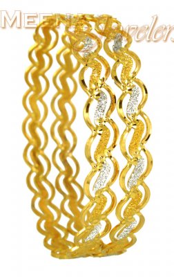 22Karat Gold 2Tone Bangles ( Two Tone Bangles )