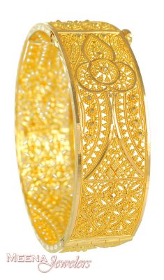 22Kt Gold Filigree Kada ( Kadas )