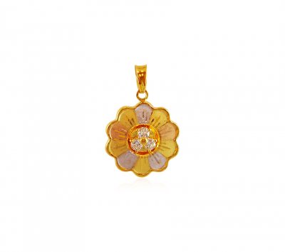 Three Tone Gold Pendant ( Fancy Pendants )