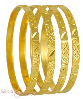 22Kt Gold Bangles ( Set of Bangles )