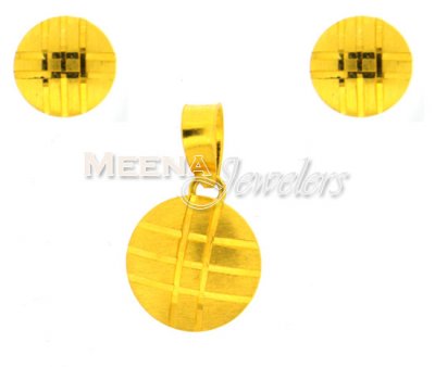 22Kt Gold Pendant Set ( Gold Pendant Sets )