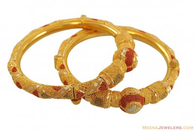 22Kt Gold Three tone Kadas ( Kadas )