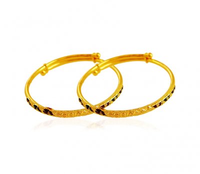 Meenakari Baby Gold Bangles ( Baby Bangles )