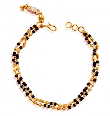 22K Black Beads Bracelet  ( Ladies Bracelets )