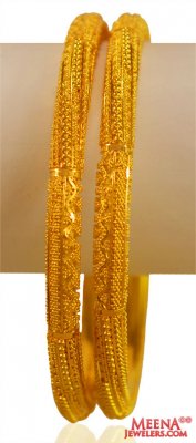 22K Gold Bangles (Pair) ( Gold Bangles )