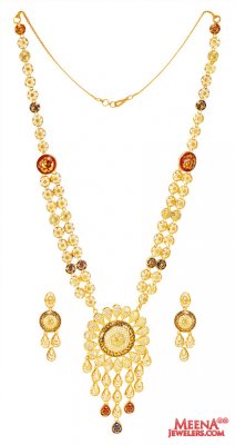 22 Kt Gold Necklace Set  ( Light Sets )