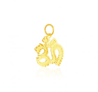 22K Gold Om Pendant ( Om Pendants )