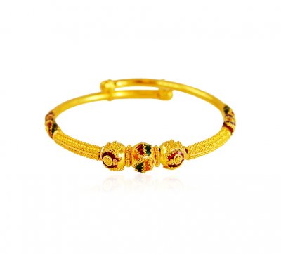 22K Gold Meenakari Baby Kada ( Baby Bangles )