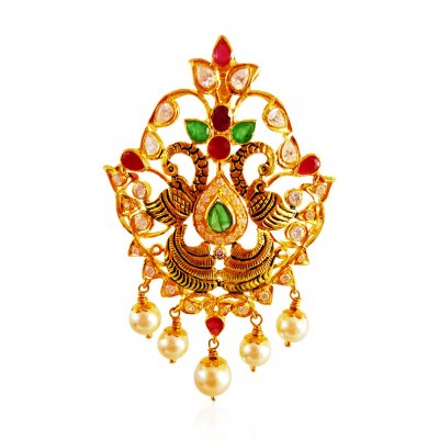 22KT Gold SouthIndian Style Pendant ( Fancy Pendants )