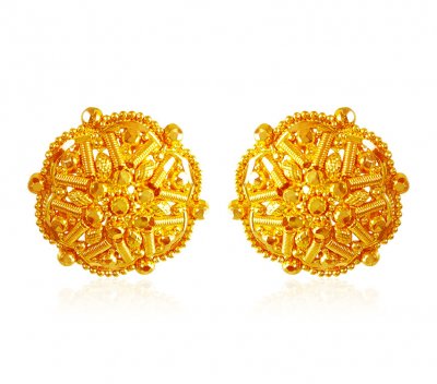 22kt Gold Earrings ( 22 Kt Gold Tops )
